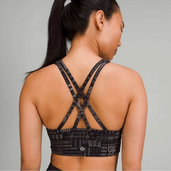 SOLD! NWT Lululemon High Neck Long Line Energy Bra - Picture 4 of 11